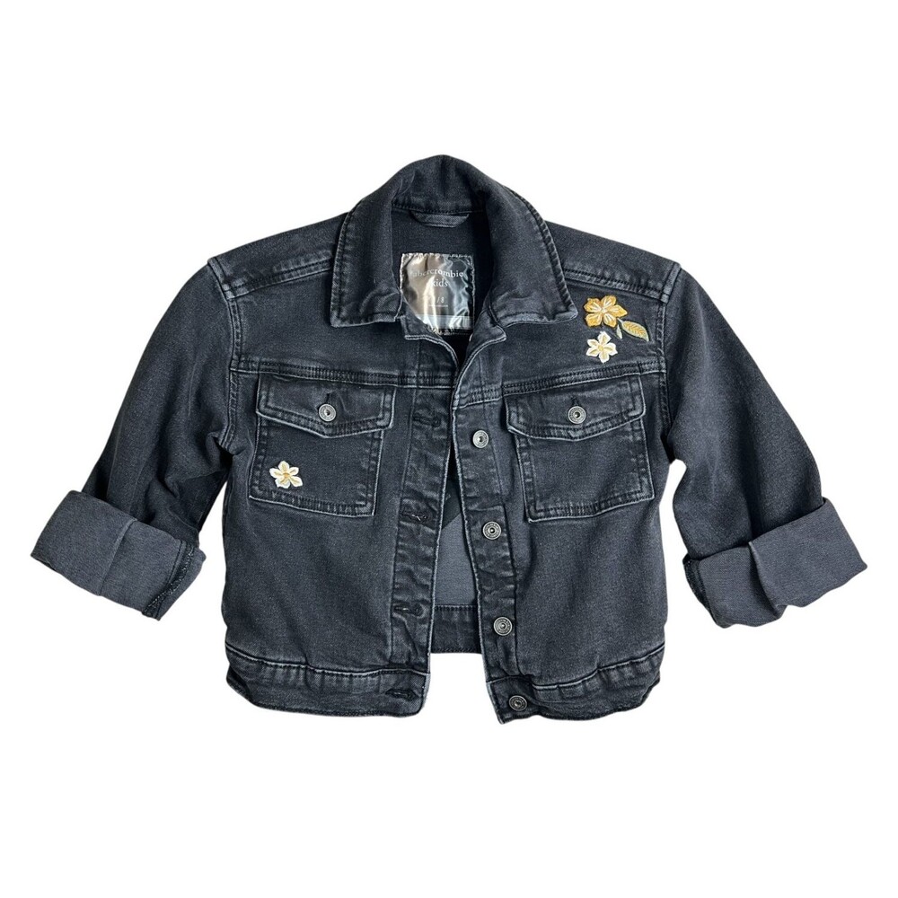 Abercrombie Kids Girls I am the Legacy Denim Jean Jacket  Youth Size 7/8